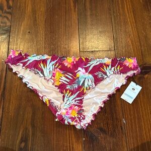NWT Shade & Shore Tropical Floral Bikini Bottom